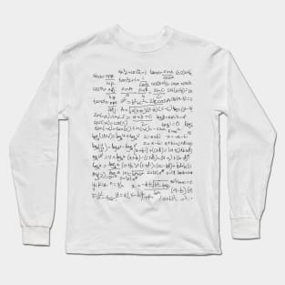 Math Teacher's Equation Delight Long Sleeve T-Shirt